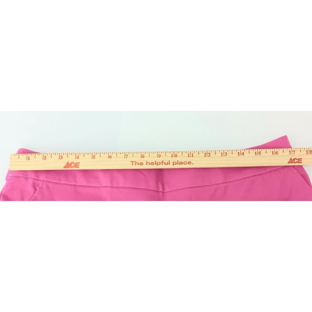 Isaac Mizrahi Live! Pants Womens 16P Petite Pants Pink Stretch Icon Ankle Pocket
